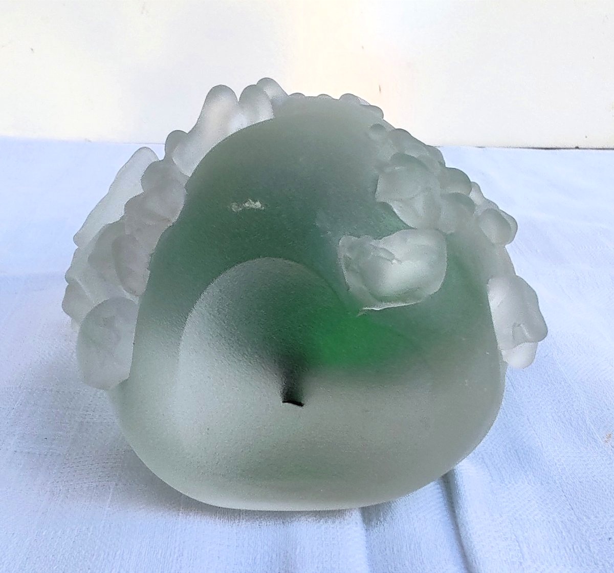 Fernando Agostinho Paperweight / Blown Glass Sculpture: Flower & Thorns-photo-2