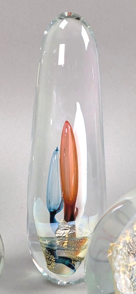 Eric Laurent Sculpture Obélisque en Verre Soufflé 2006