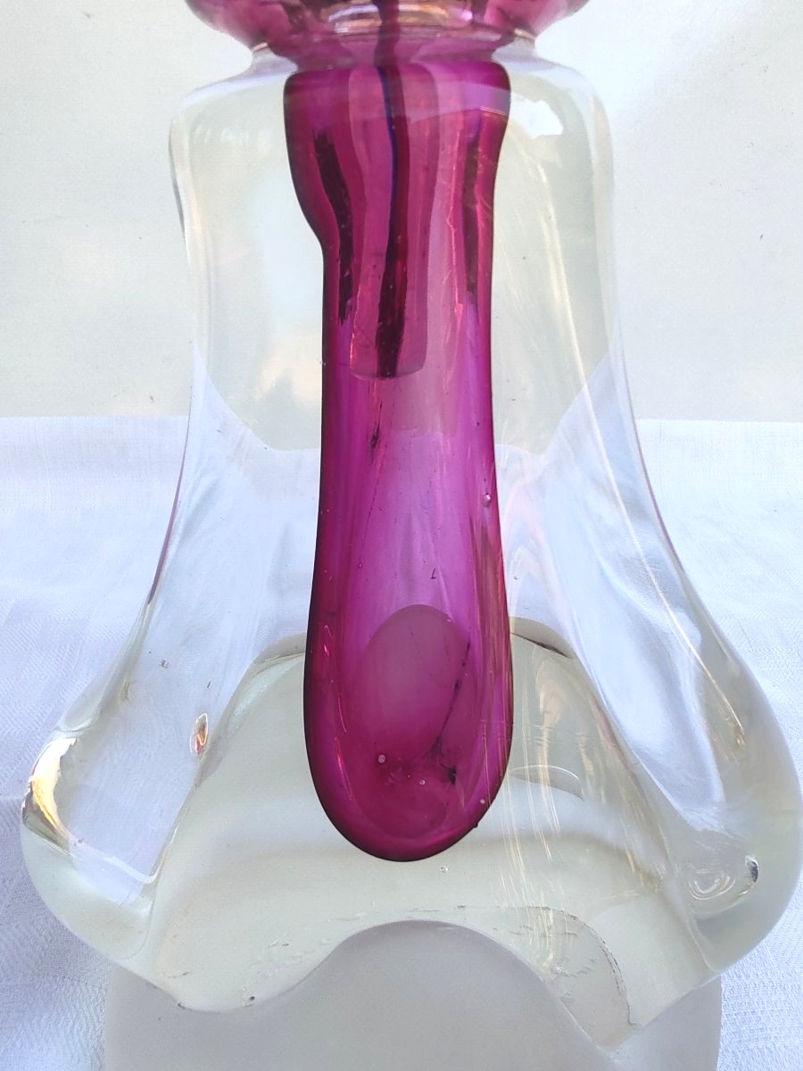 Jean-claude Novaro (1943–2014) 20th-century Blown Glass Bottle-photo-2