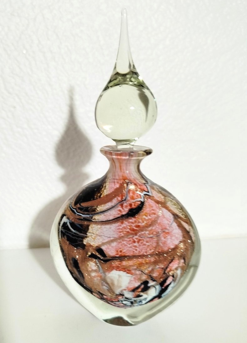 Michèle LUZORO (Biot, France) flacon de parfum en verre soufflé 1992-photo-2