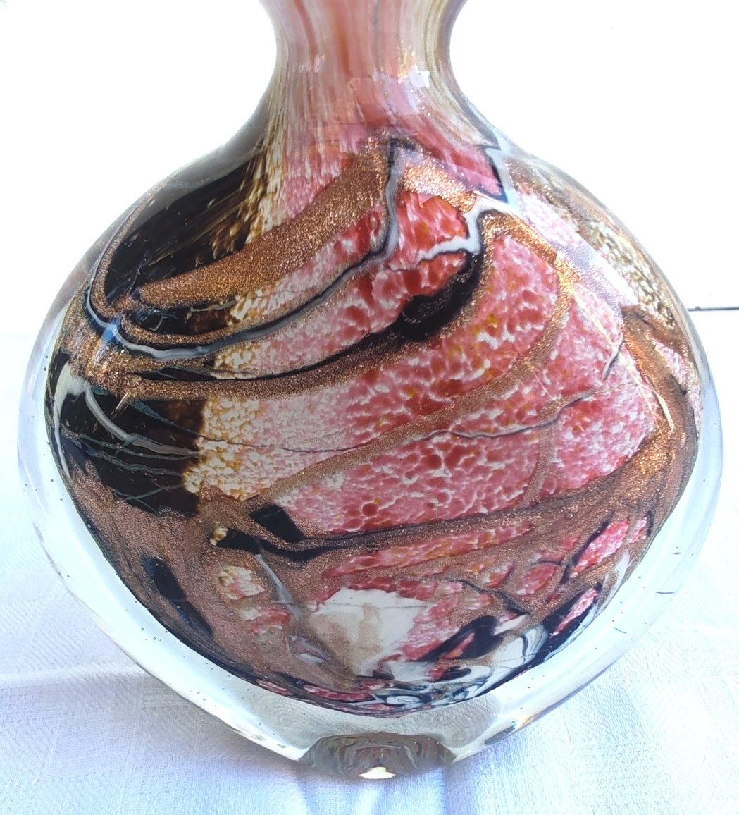 Michèle LUZORO (Biot, France) flacon de parfum en verre soufflé 1992-photo-1