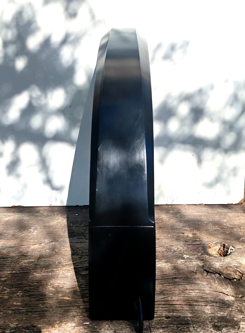 Marco Zotta Desk Lamp In Black-lacquered Aluminum, "arcobaleno" Model With An Arched Frame-photo-3