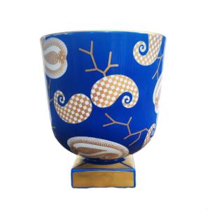 Richard-Ginori / Claudio La Viola  Vase Bol sur pied Année 90