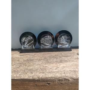 MEDAILLONS LALIQUE JEUX OLYMPIQUES 1992 ALBERTVILLE