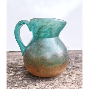 Georges De Feure (1868–1943), Marbled Glass Pitcher, Circa 1910–1920