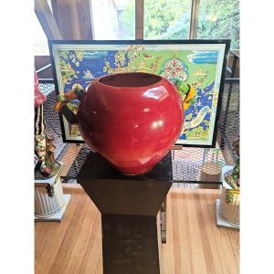 Grand Cache-Pot / Vase Boule Vintage signé HILTON MCCONNICO – Collection « Pour Tennessee »