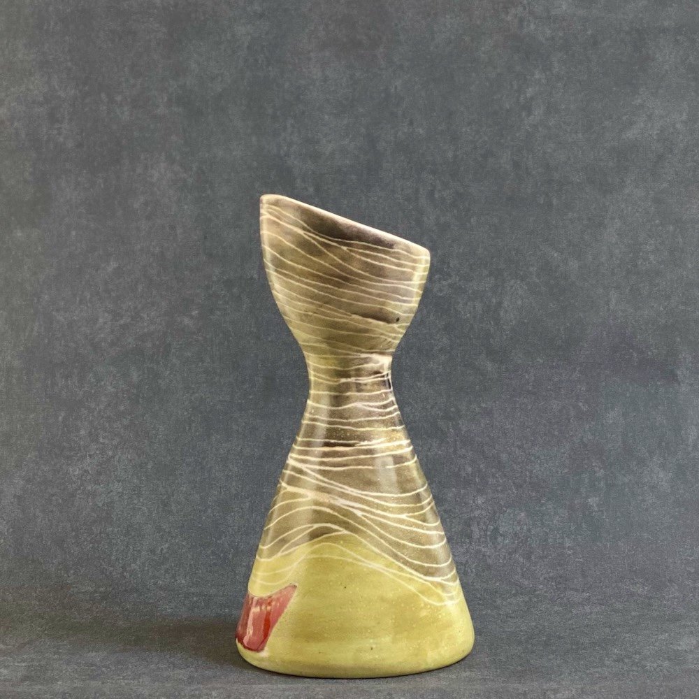 Mado Jolain Vase Céramique en Forme Libre, Années 50-photo-3