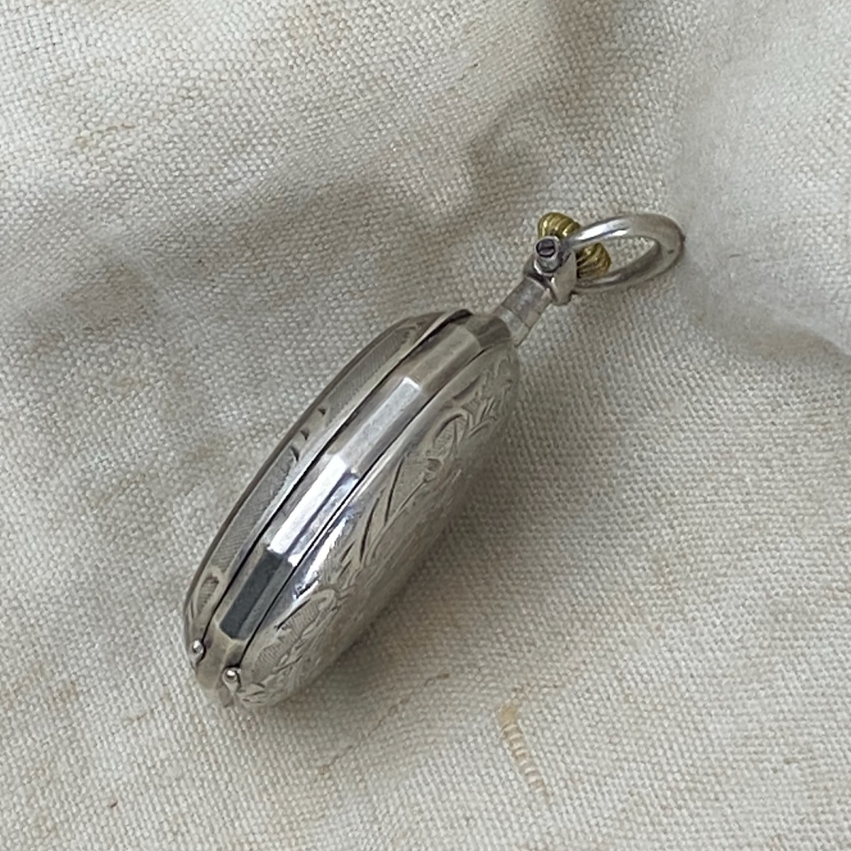 Parrenin Hp Pocket Watch In Silver Enhanced With Gold, 1880-photo-4