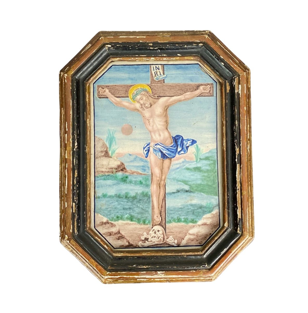 Tableau en Faïence représentant Le Christ, XVIIe siècle