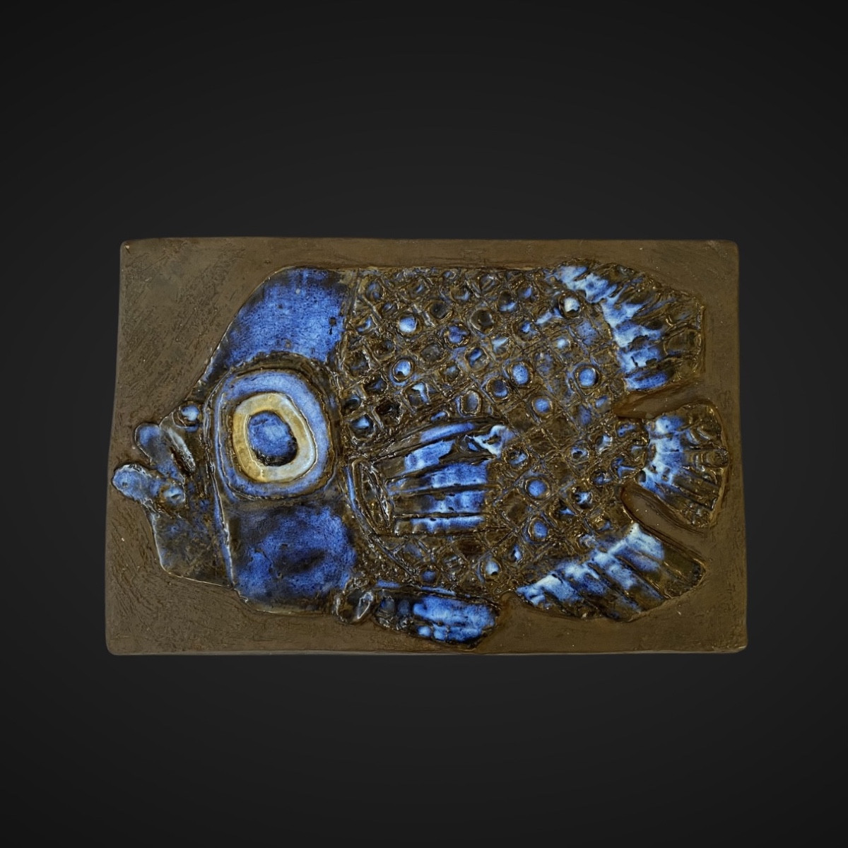 Copenhagen Royal Fish Wall Plaque By Inge-lise Koefoed 1960s-photo-2