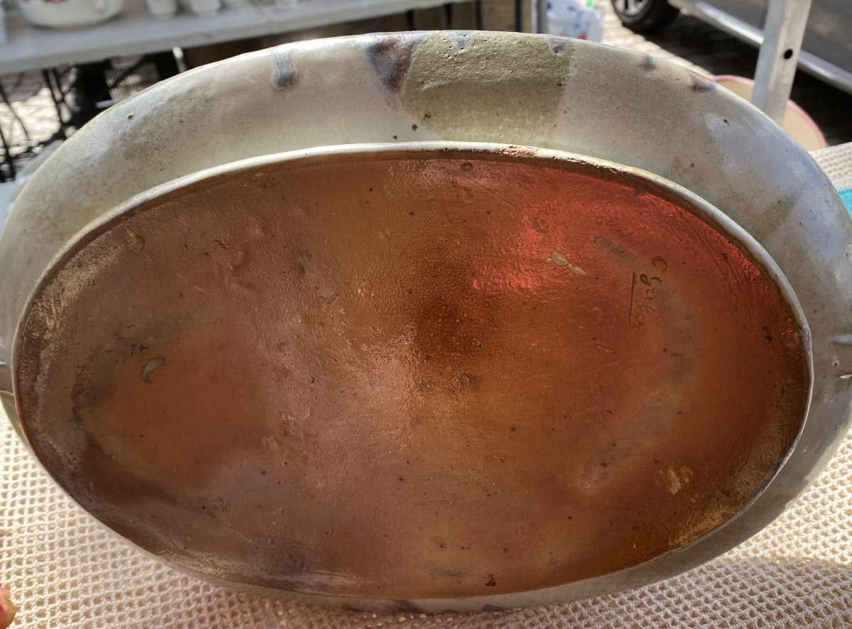 Charles Gréber Large Jardiniere In Glazed Stoneware, Art Nouveau Period-photo-2