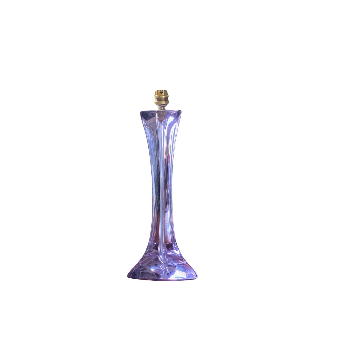 Lampe En Verre Néodyme, Cristal De Sèvres, design 1960s-photo-3