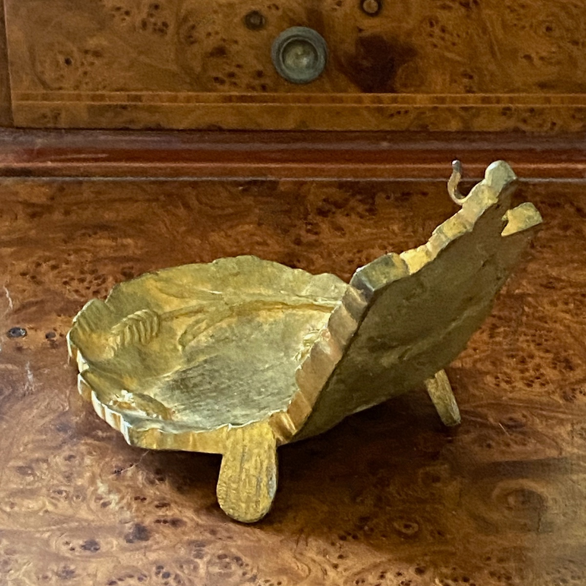 19th Century Gilt Bronze Lady's Watch Holder-photo-1