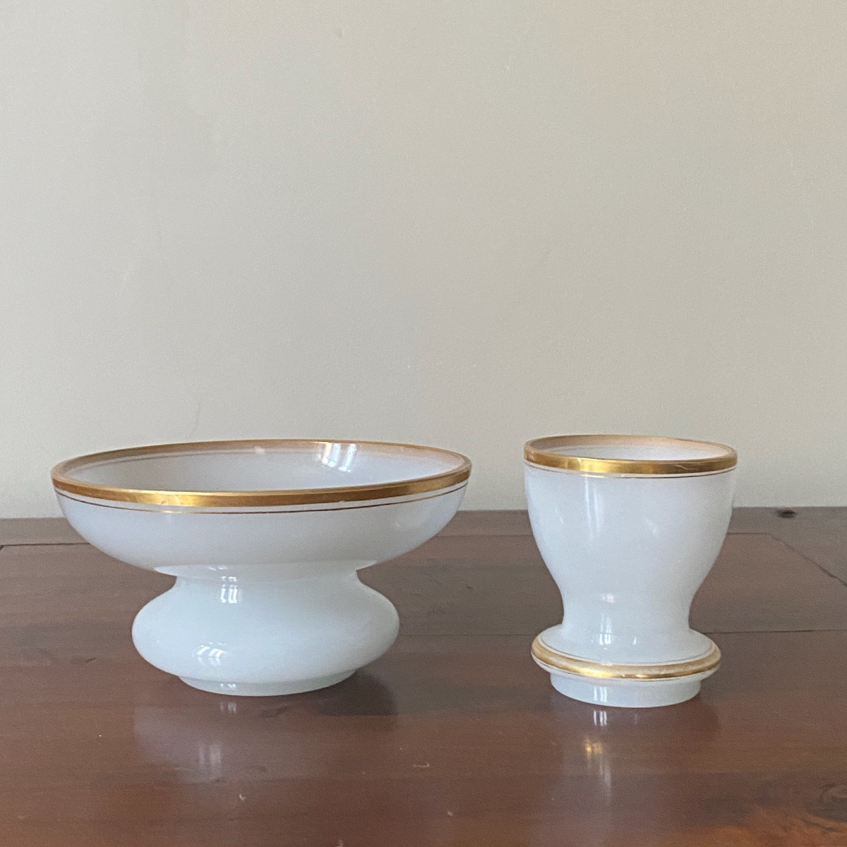 Coupe à Caviar en Opaline XIXe-photo-4