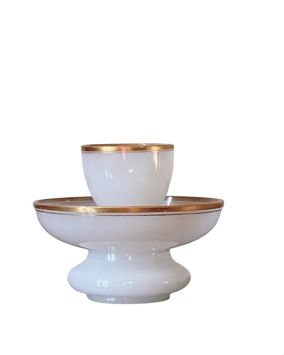 Coupe à Caviar en Opaline XIXe