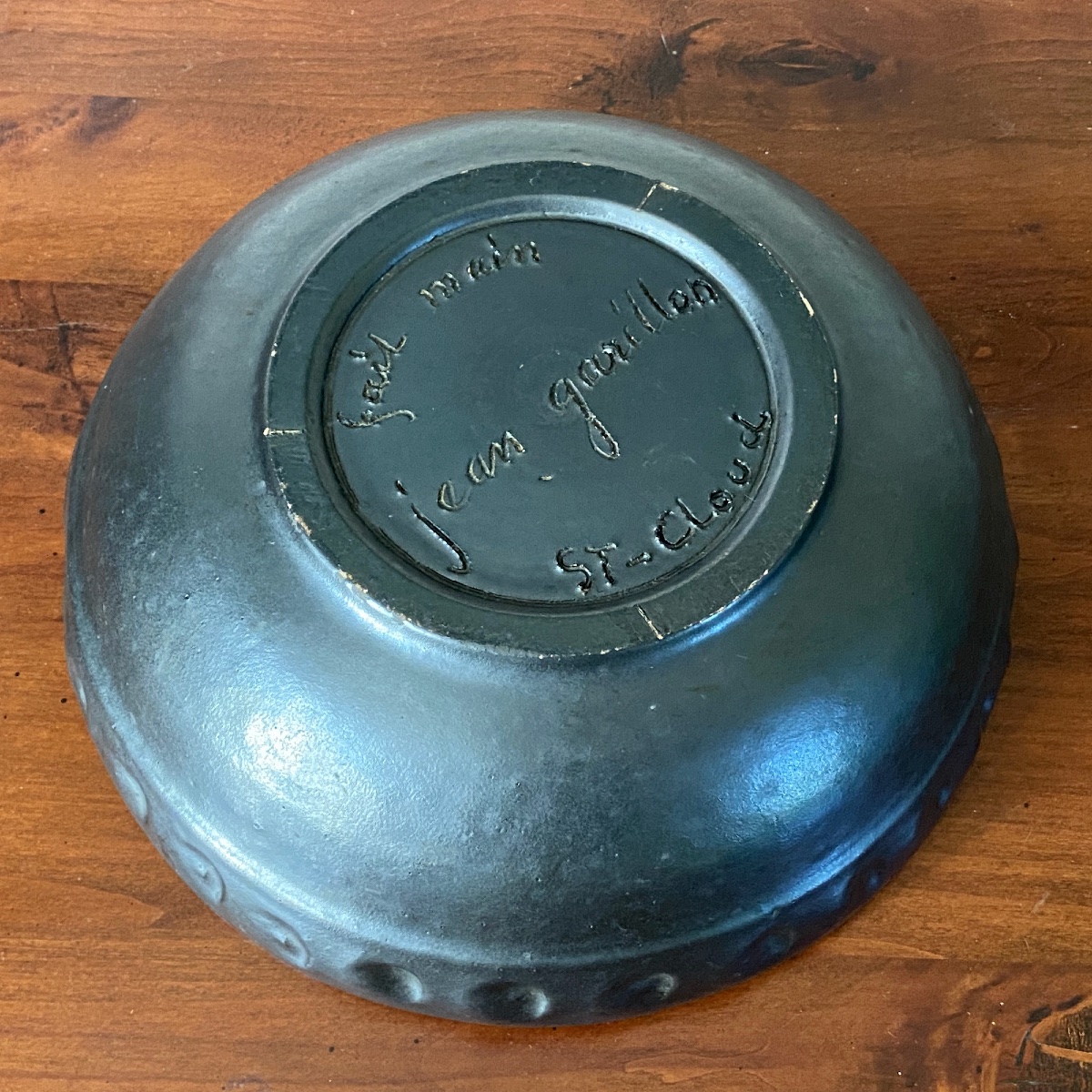 Jean Garillon: Art Deco Bowl In Glazed Faience, Saint-cloud-photo-3