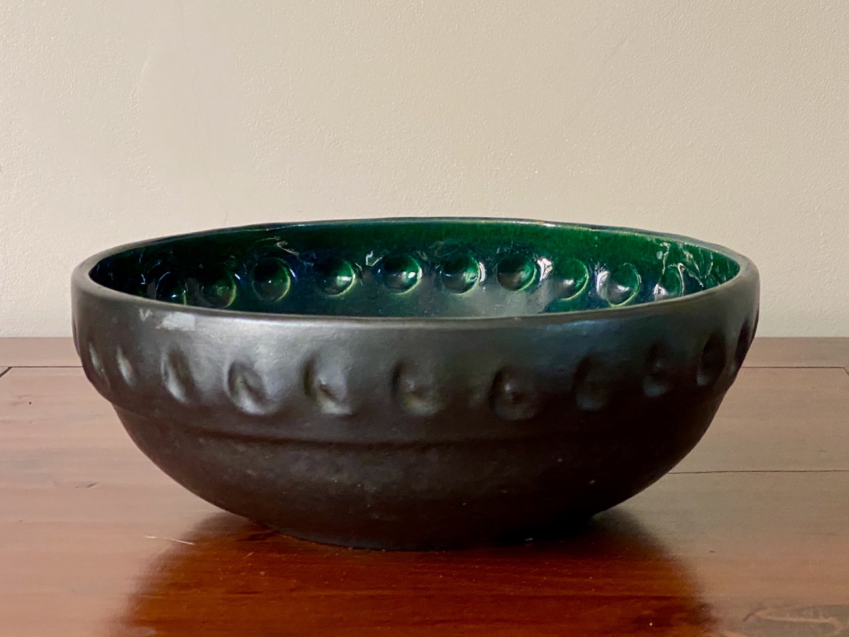 Jean Garillon: Art Deco Bowl In Glazed Faience, Saint-cloud