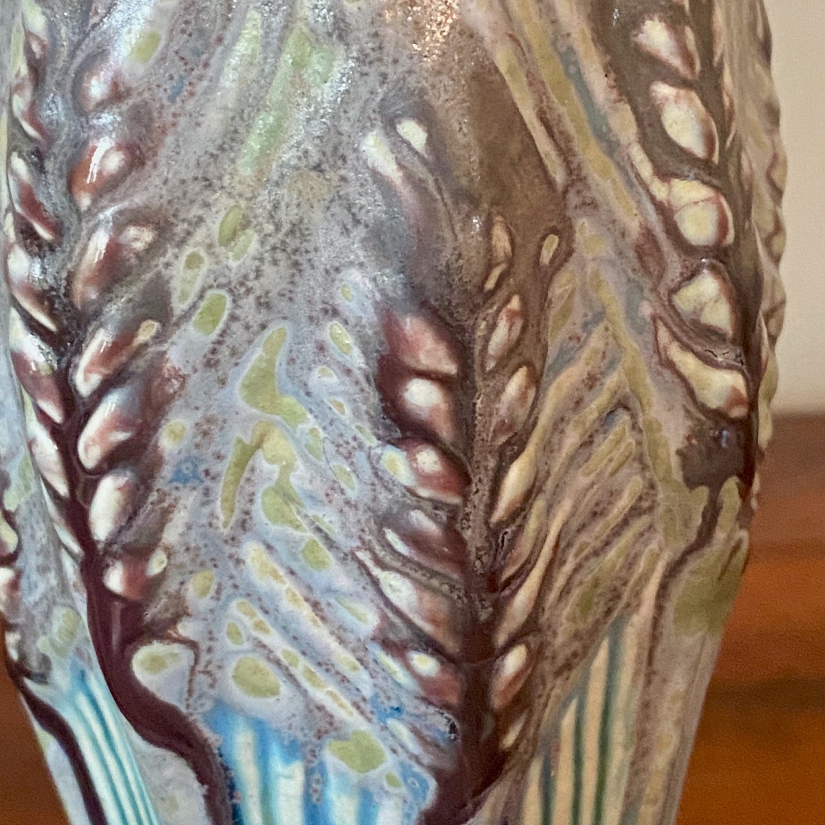 Joseph Mougin Vase « Épis à perles », 130.J Art Nouveau-photo-4