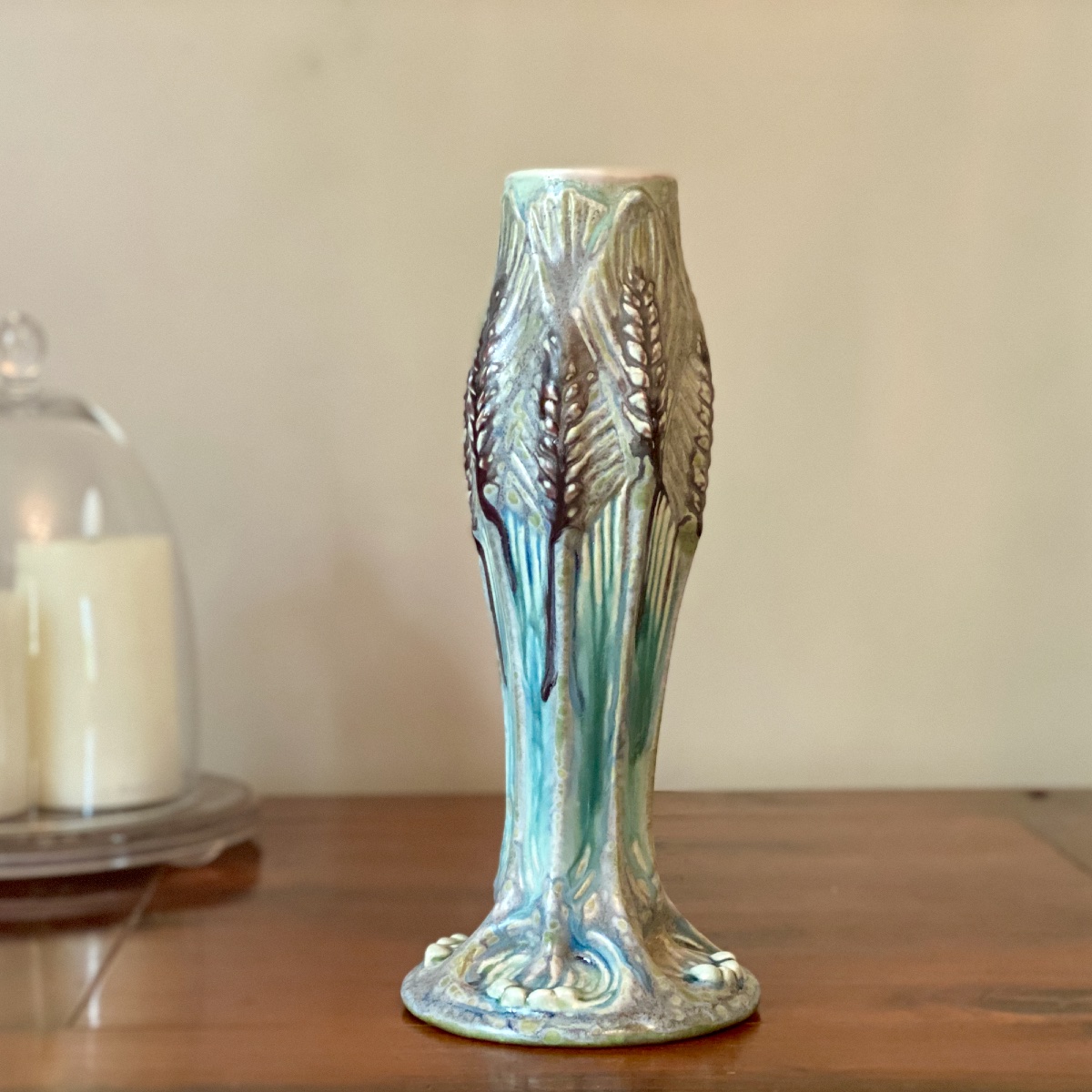 Joseph Mougin Vase « Épis à perles », 130.J Art Nouveau-photo-3