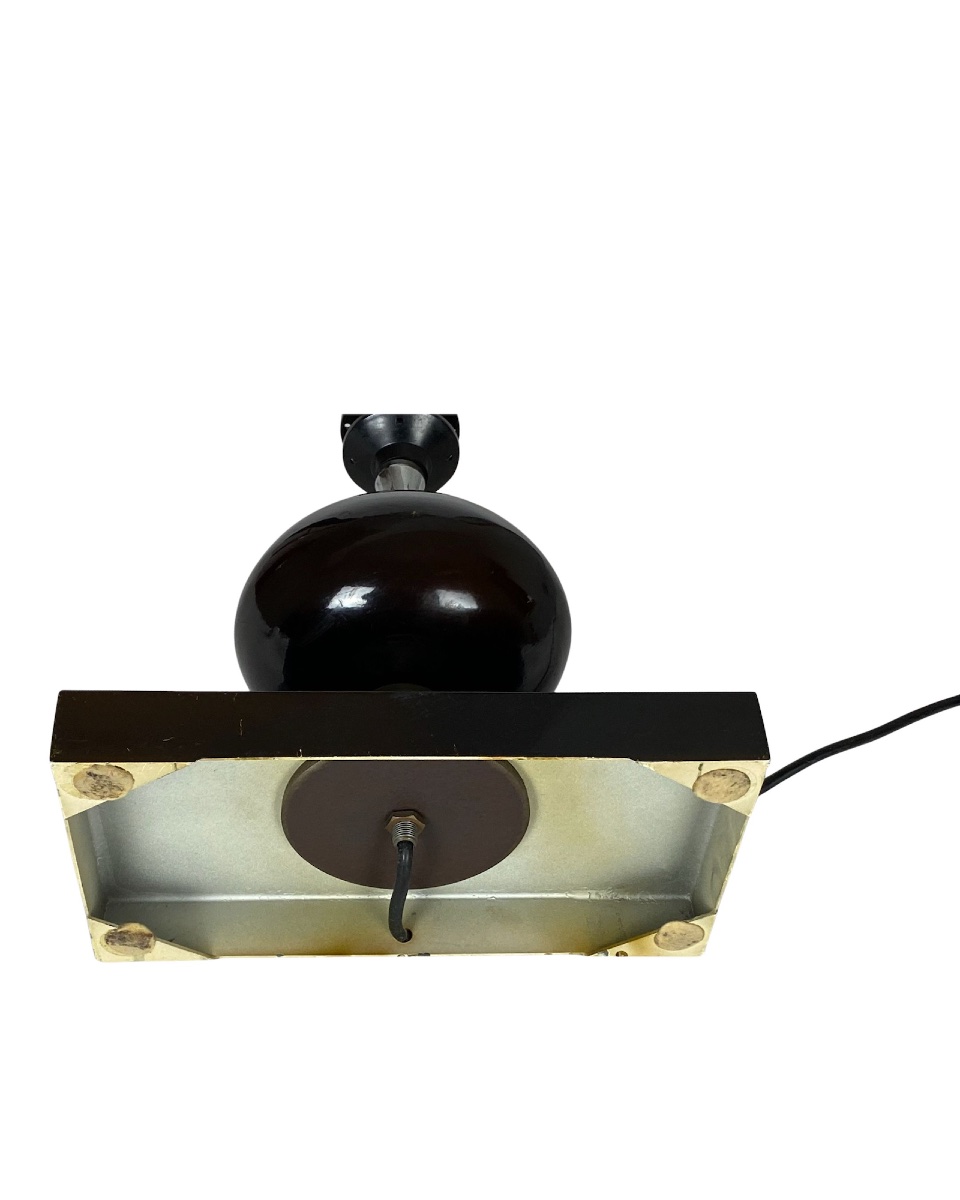 Lampe de table ovoïde attribuée à Philippe Barbier, années 1960-70-photo-4