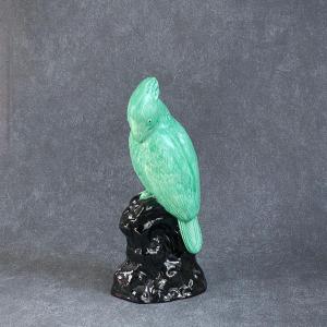 Perroquet en céramique émaillé De Paul Millet Sèvres vers 1930