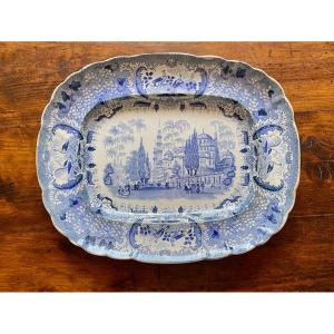 David Johnston Bordeaux Faience Platter , Turkish Series 1840s
