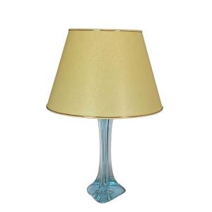 Lampe En Verre Néodyme, Cristal De Sèvres, design 1960s