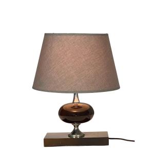 Ovoid Table Lamp Attributed To Philippe Barbier, 1960s–70s