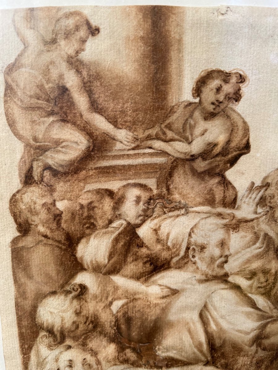 Italian Drawing, 17th Century.-photo-2