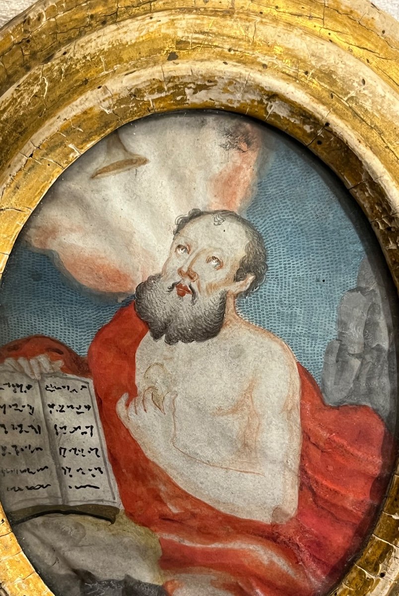 Pair Of Gouaches On Vellum, 17th Century, Italy.-photo-4