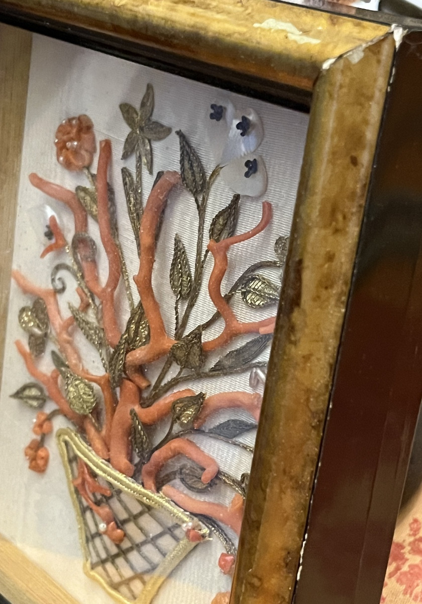 Nice Frame With A Set Of Red Coral. -photo-3