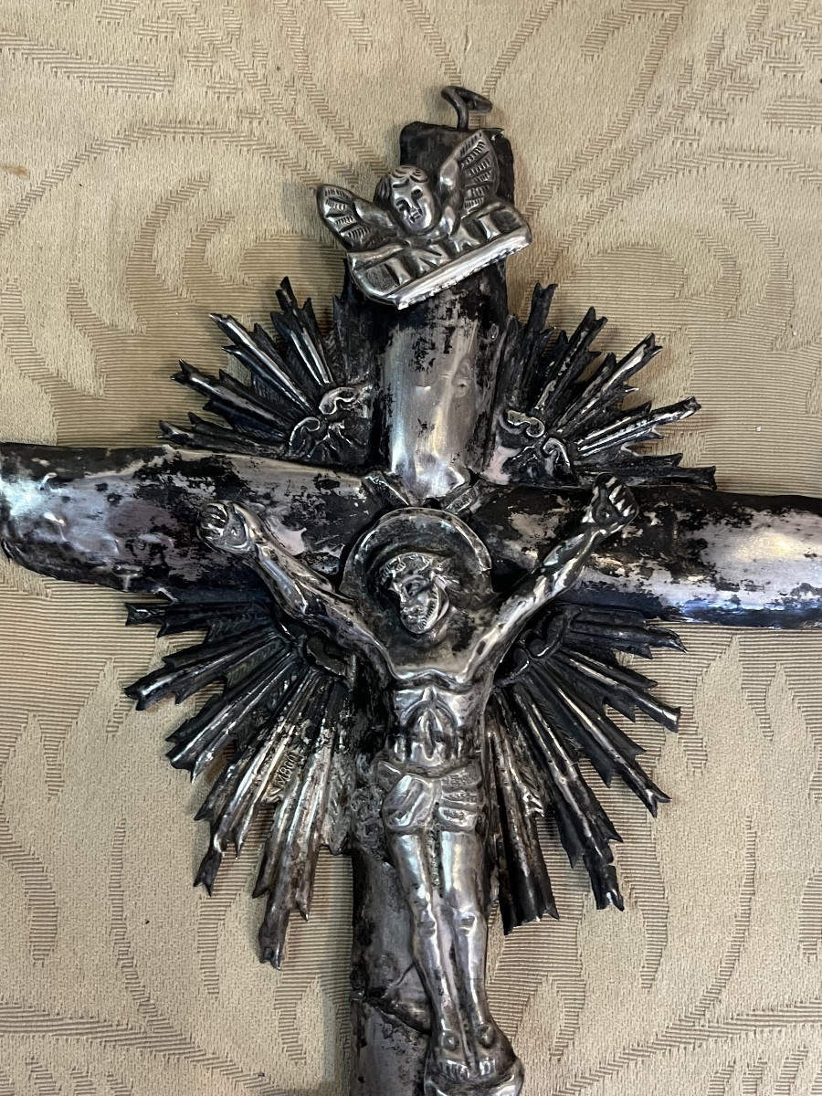 Christ en argent,  époque indéterminée.  -photo-2