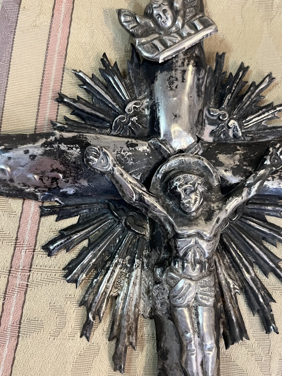 Christ en argent,  époque indéterminée.  -photo-2