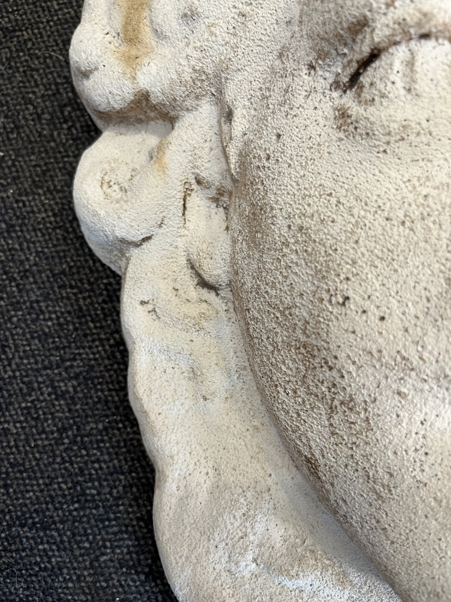 Beautiful And Large Plaster Mask, Young Women, Circa 2960-photo-4