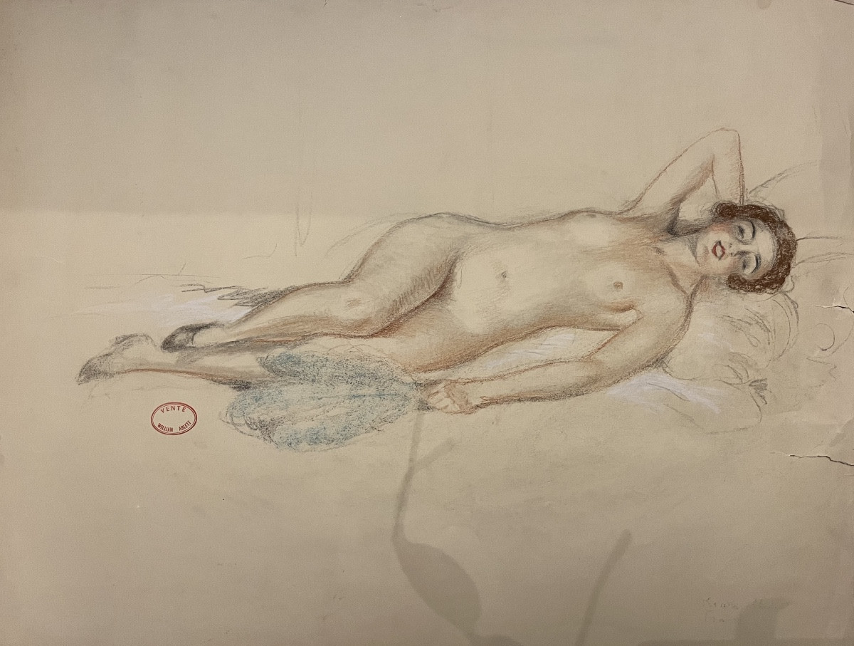 Large Study, Circa 1920/30, By William Abblet, Female Nude.