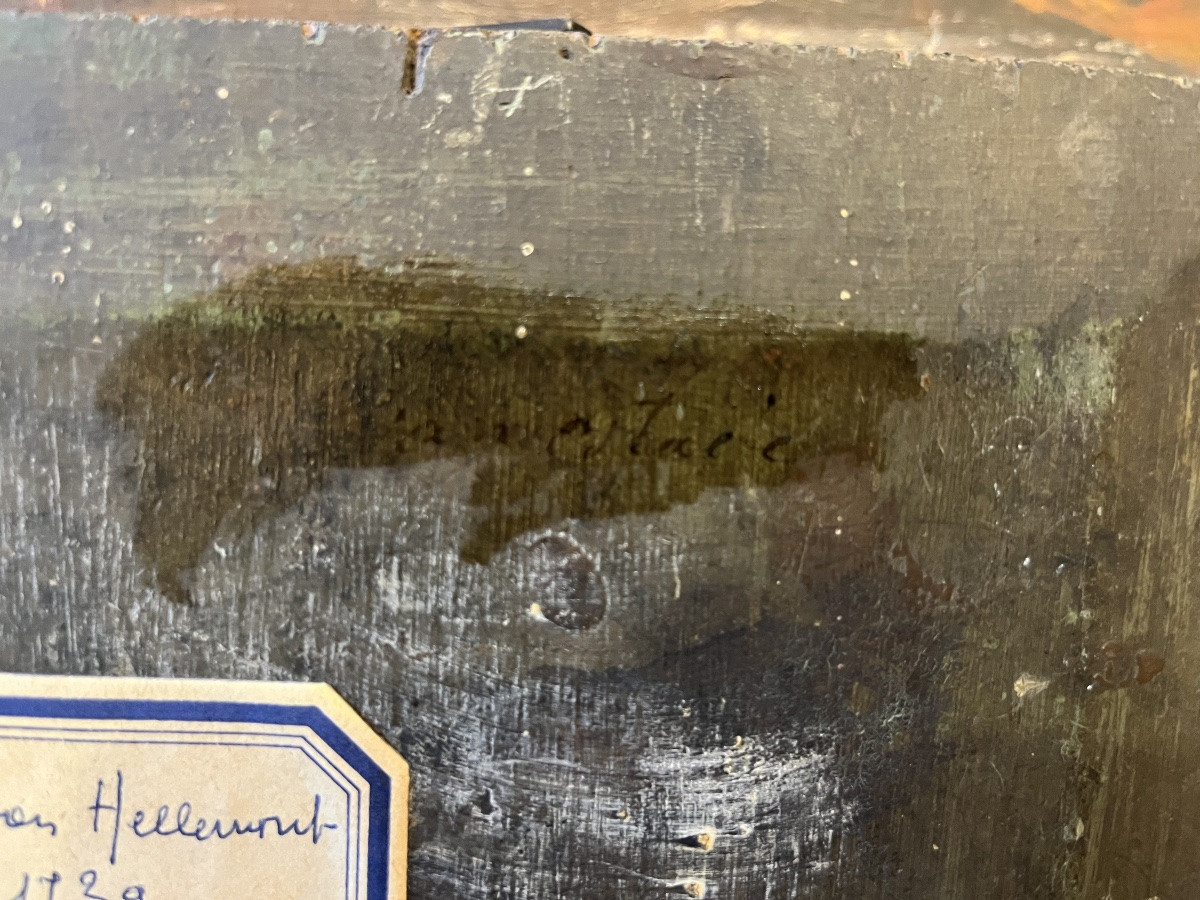 Huile sur panneau, Flandres, scène de taverne, Matthieu von Hellewout?-photo-4