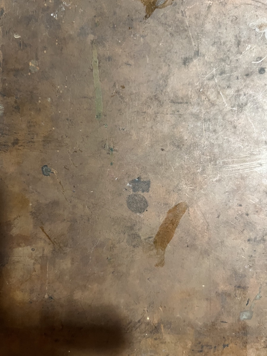 Plaque en cuivre, St Jérôme en prière, fin XVII eme. France.-photo-6