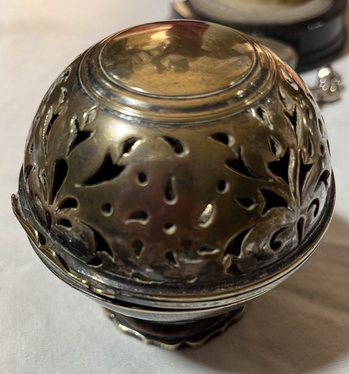 Sponge Ball, Silvered Bronze, 18th Century, France 