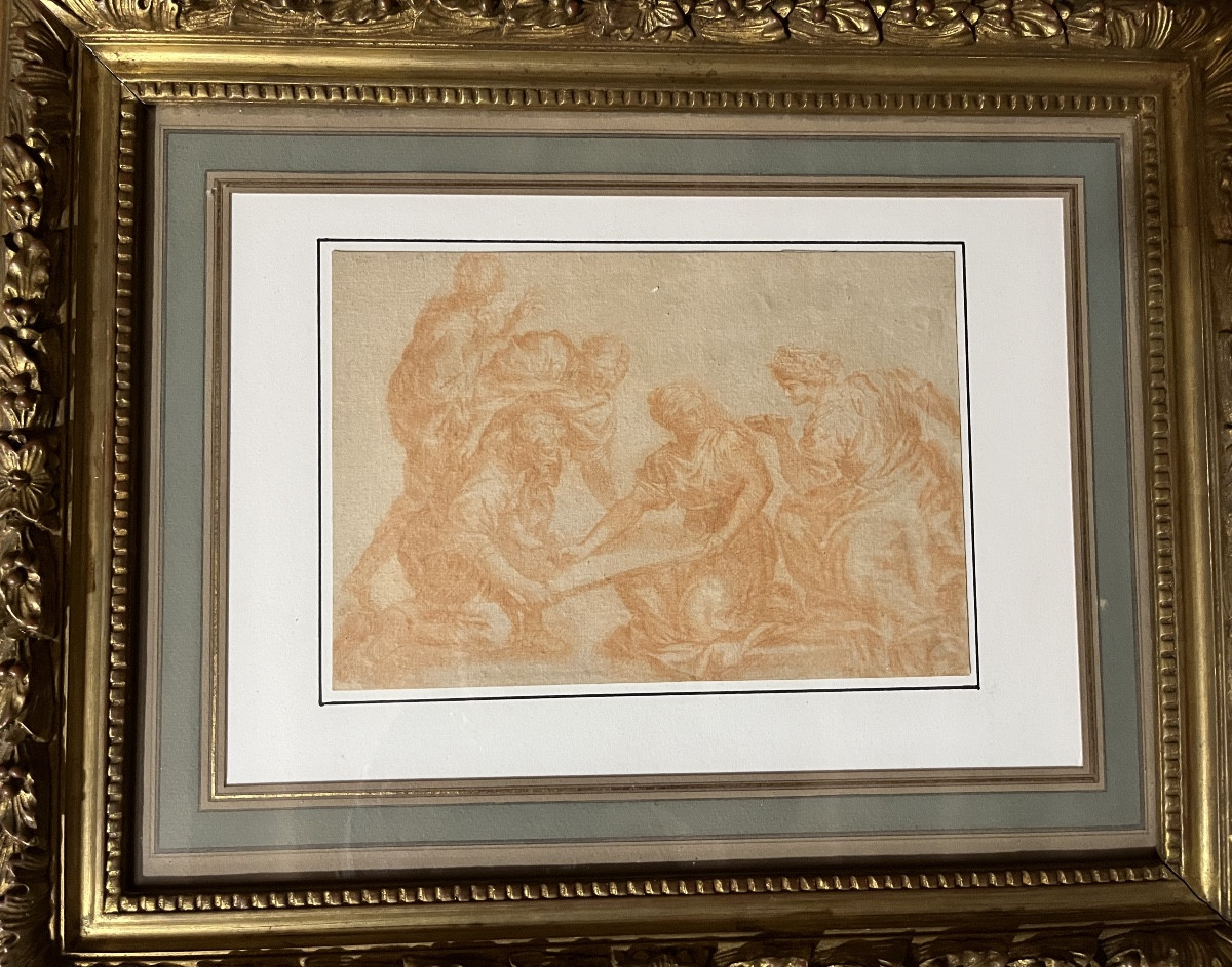 Sanguine italienne XVII eme siècle. Suiveur d’Andrea del Sarto.