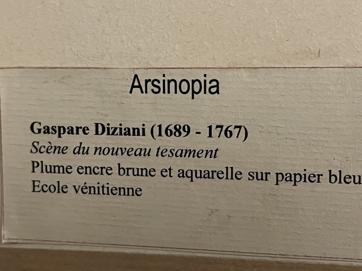 Italian Drawing, Brown Pen, Venice 17th Century. Religious Scene.-photo-8