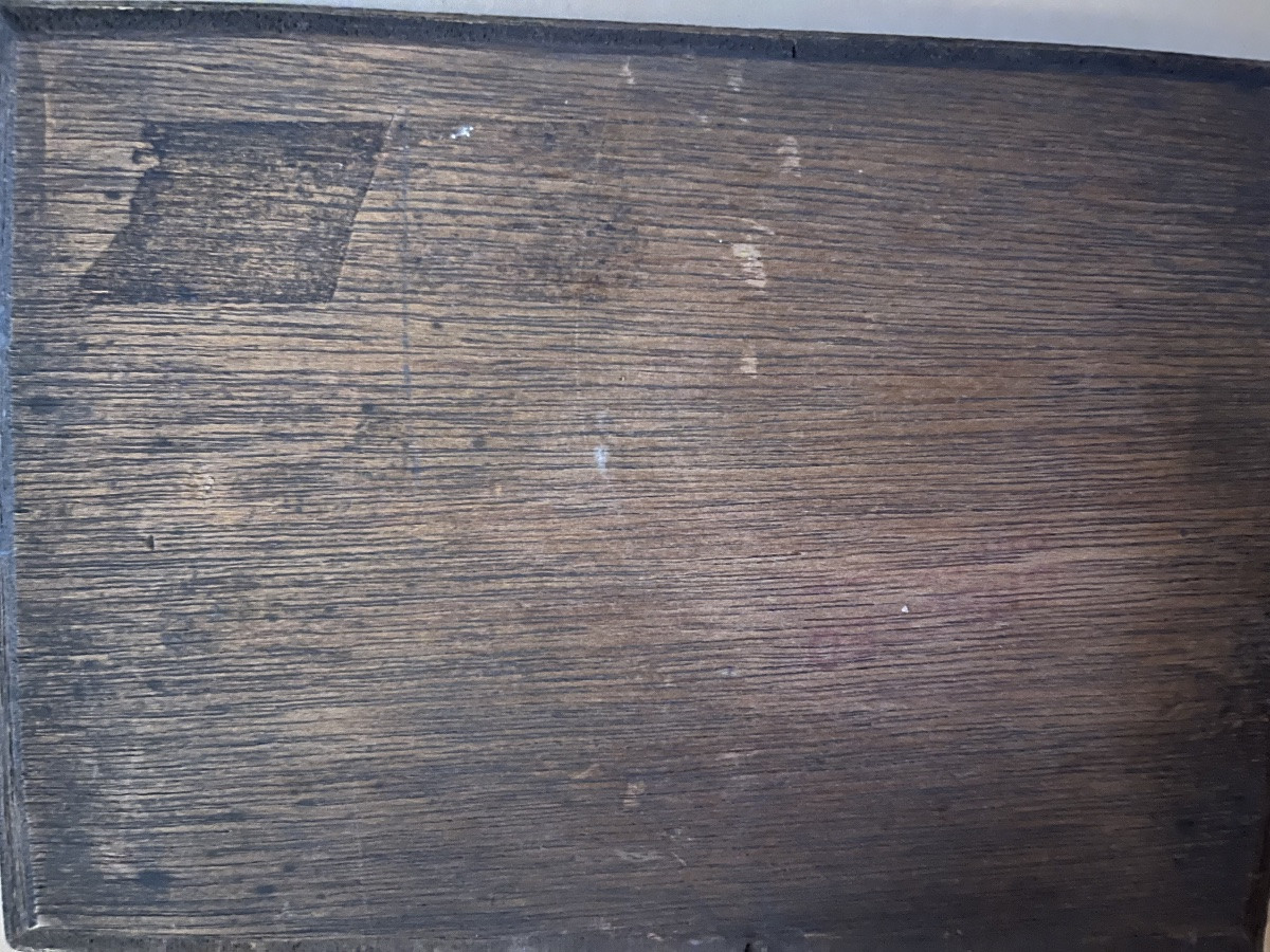 Petite nature morte, huile sur panneau, fin 19 eme, France -photo-3