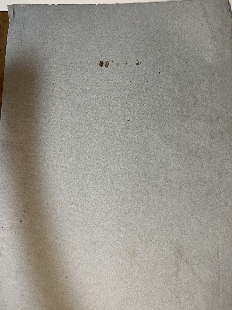 Large Sketch In Black Chalk, By Léon Comerre. Late 19th, Early 20th Century. -photo-8