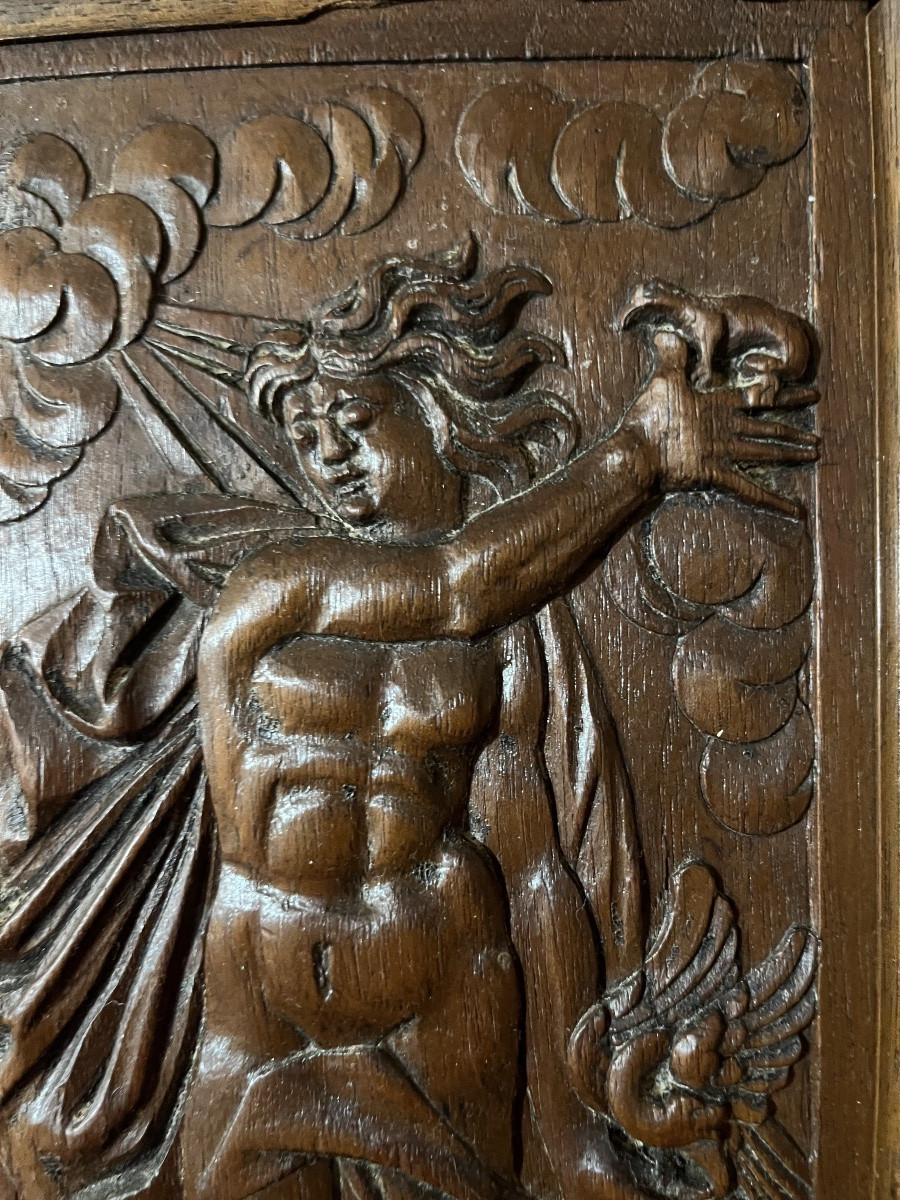 Pair Of Doors From A Renaissance-era Two-part Building. School Of Fontainebleau.-photo-4