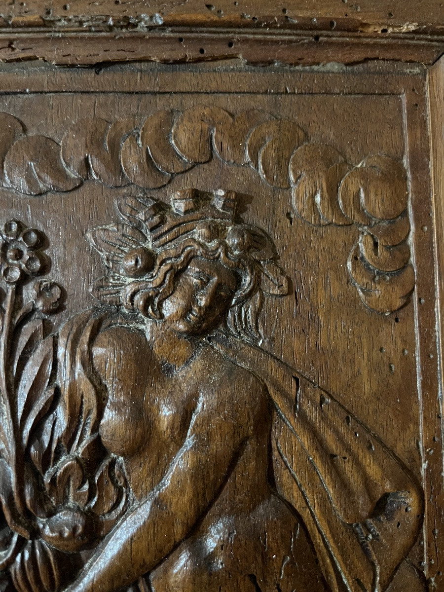 Pair Of Doors From A Renaissance-era Two-part Building. School Of Fontainebleau.-photo-2