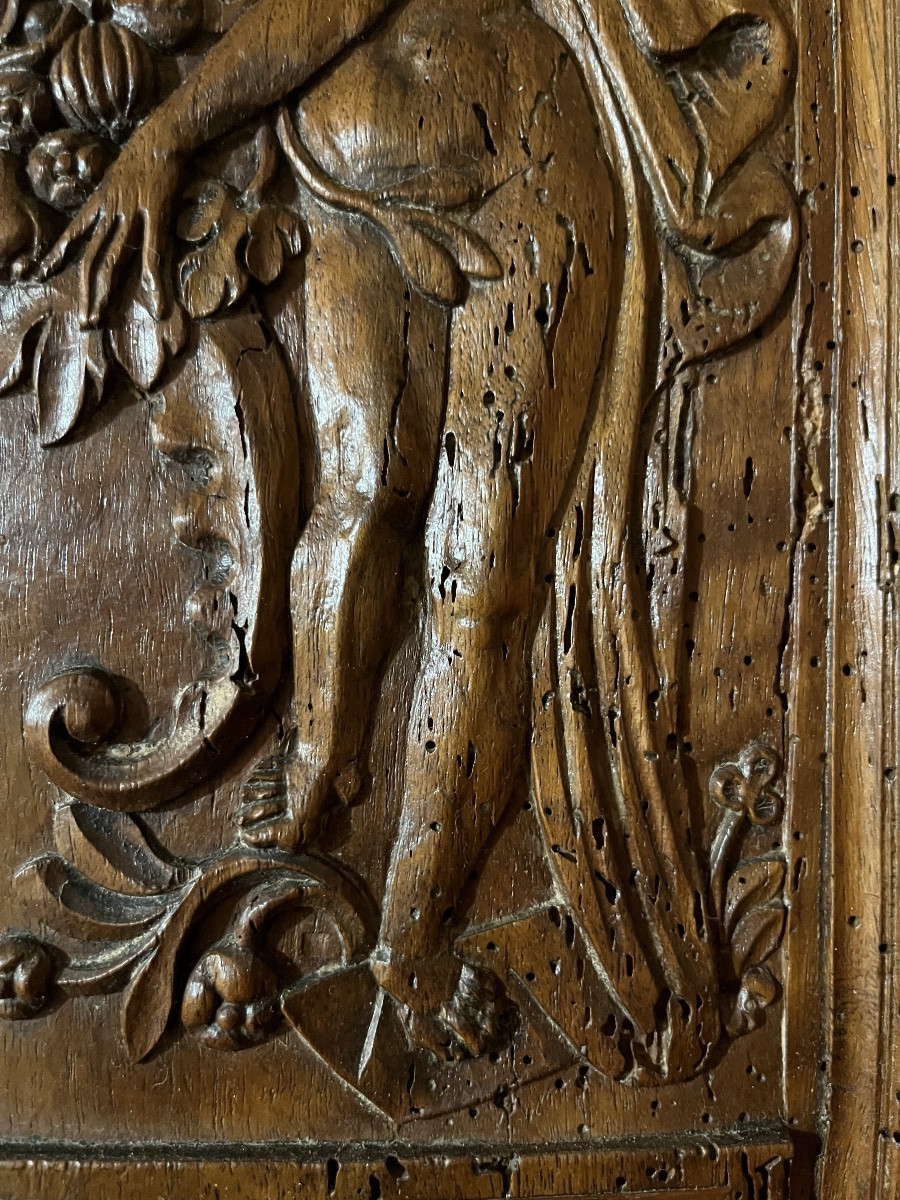 Pair Of Doors From A Renaissance-era Two-part Building. School Of Fontainebleau.-photo-4