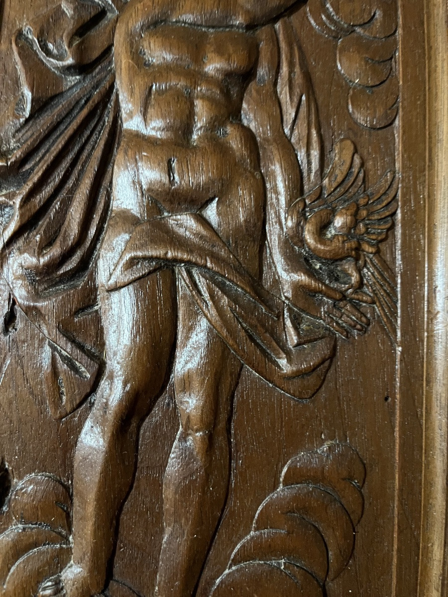 Pair Of Doors From A Renaissance-era Two-part Building. School Of Fontainebleau.-photo-5