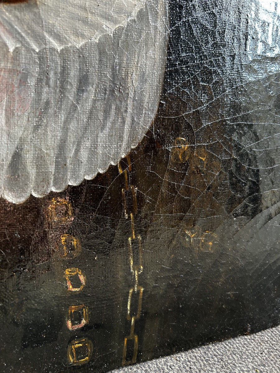 Grand portrait d’un homme de qualité, époque XVII eme. France-photo-7