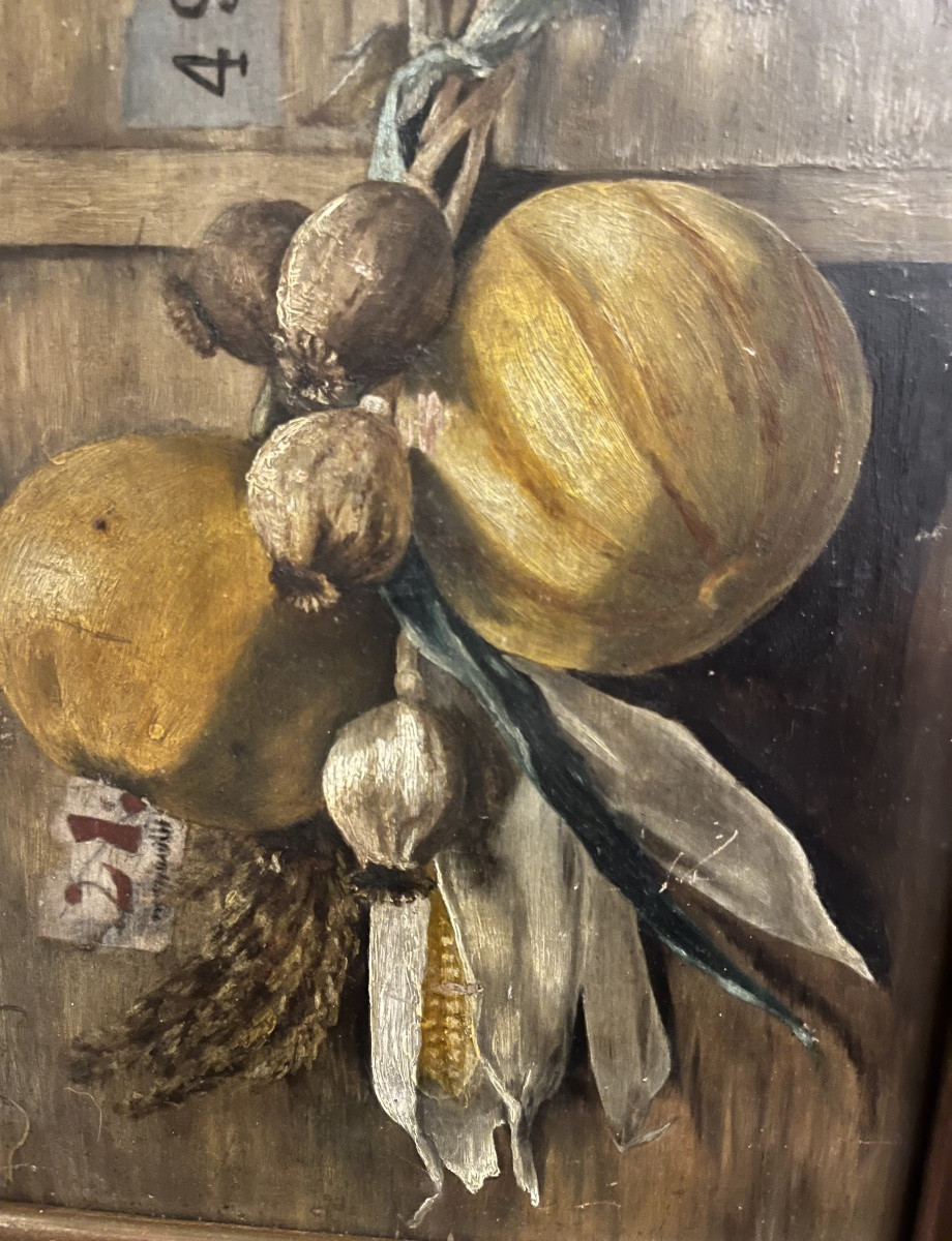 Still Life With Melon And Garlic Cloves. Circa 1960, France.-photo-2