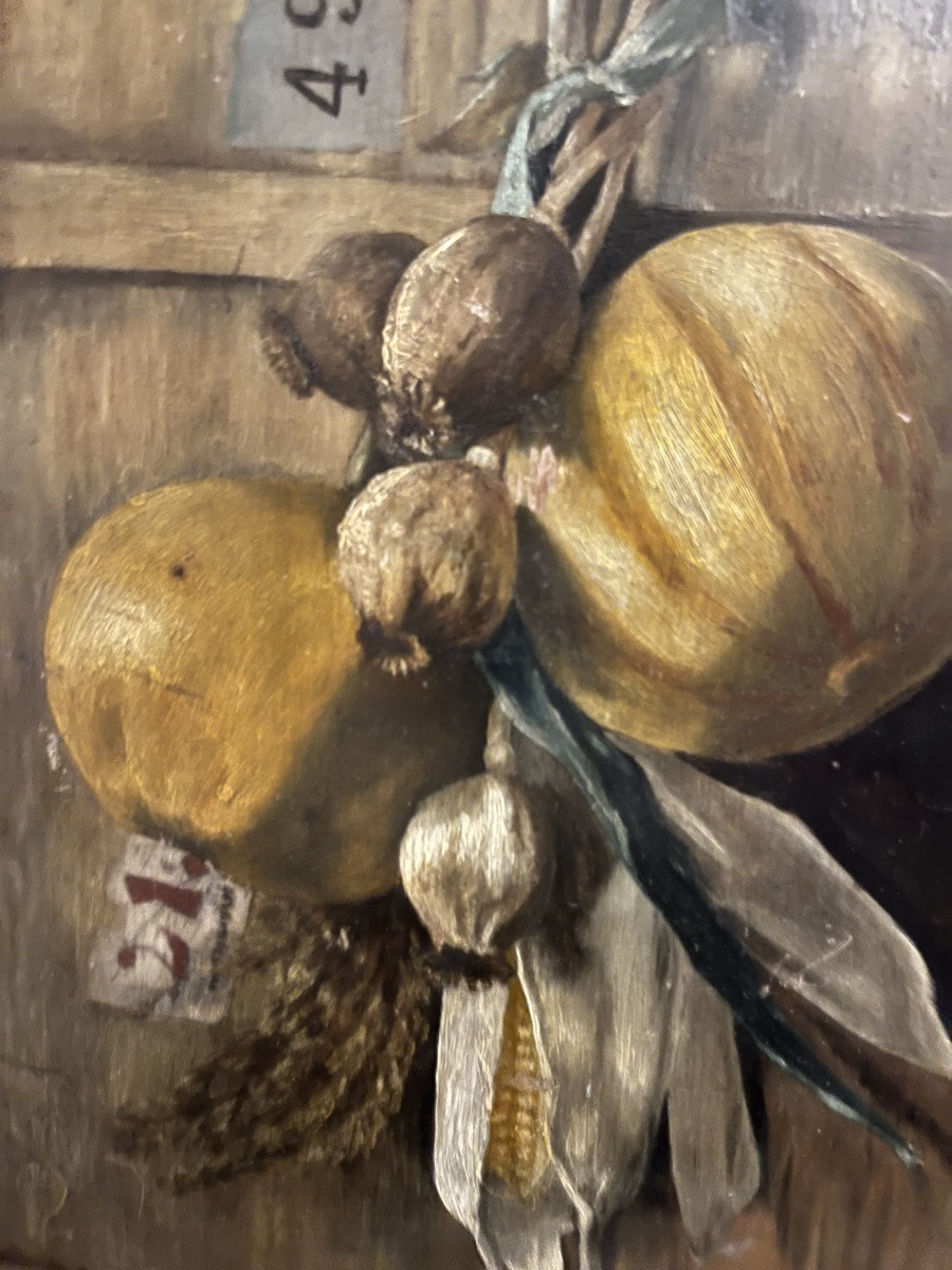 Still Life With Melon And Garlic Cloves. Circa 1960, France.-photo-3