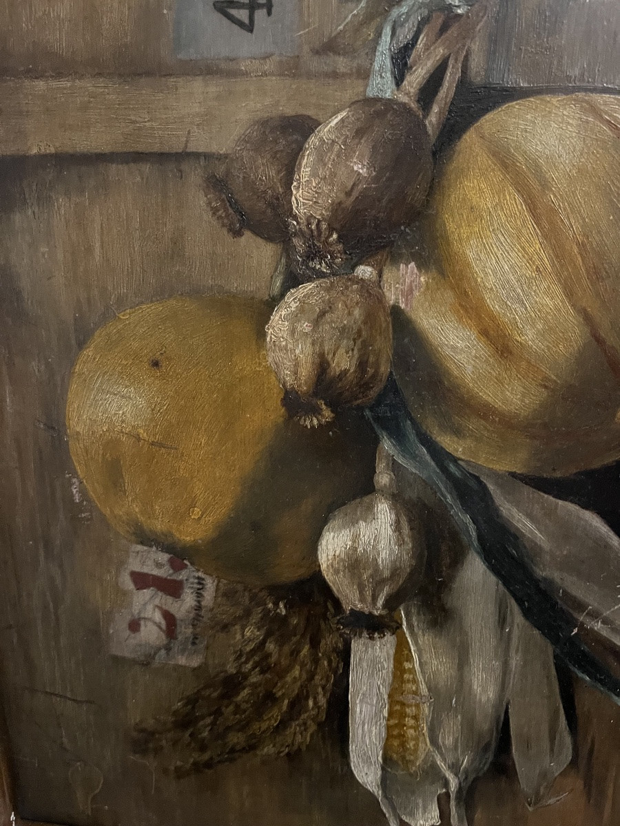 Still Life With Melon And Garlic Cloves. Circa 1960, France.-photo-3